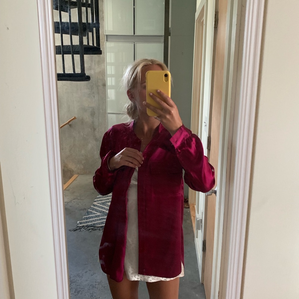 Silk Button Down - image 2